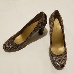 Snakeskin heels